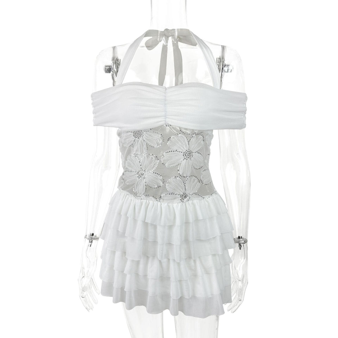 Damen Sommerliches Minikleid mit romantischen Rüschendetails R&B