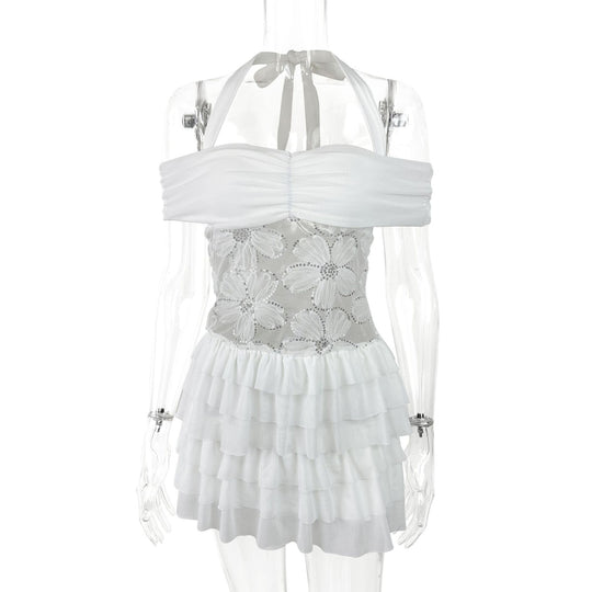 Damen Sommerliches Minikleid mit romantischen Rüschendetails R&B