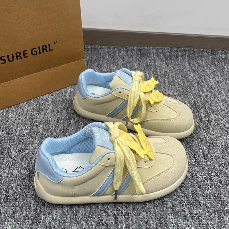 Damen Sportliche Sneaker mit einzigartigem Tiermotiv und elastischer Schnürung R&B
