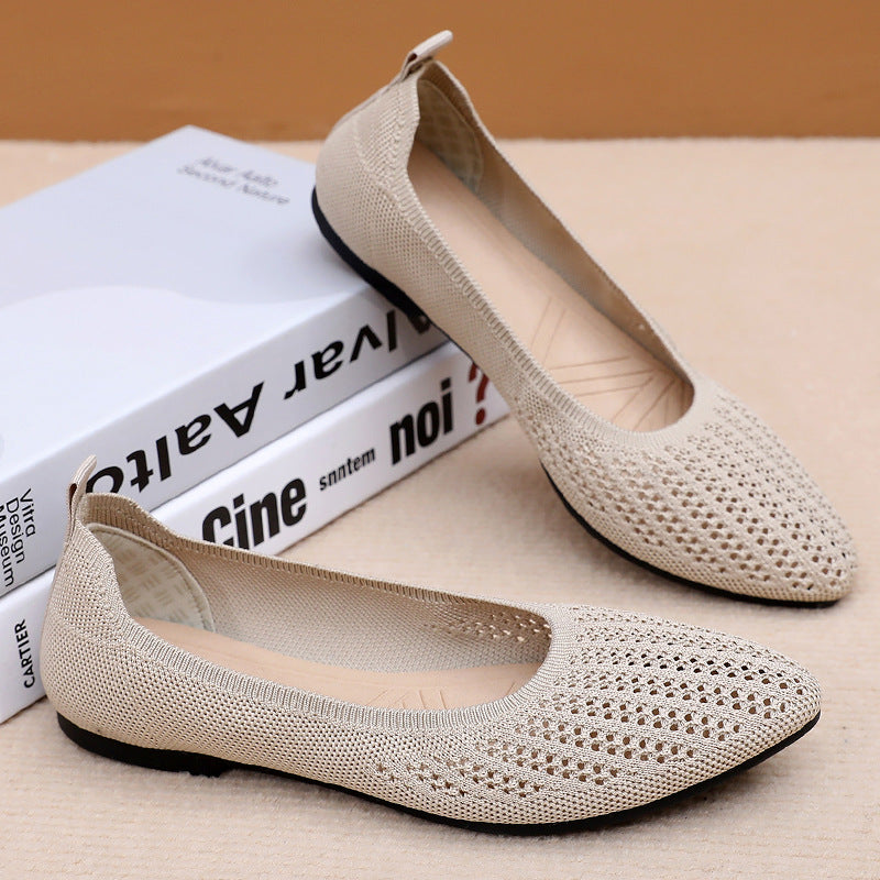 Damen Komfortable Ballerinas mit atmungsaktiver Netzstruktur und weichem Innenfutter