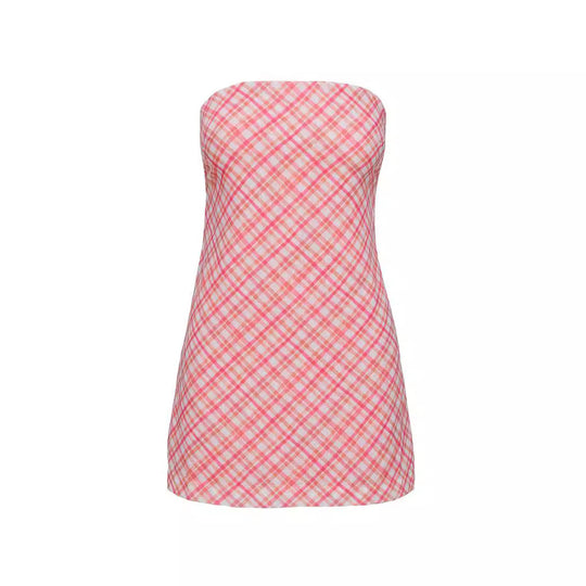 Damen kurzes trägerloses Kleid R&B