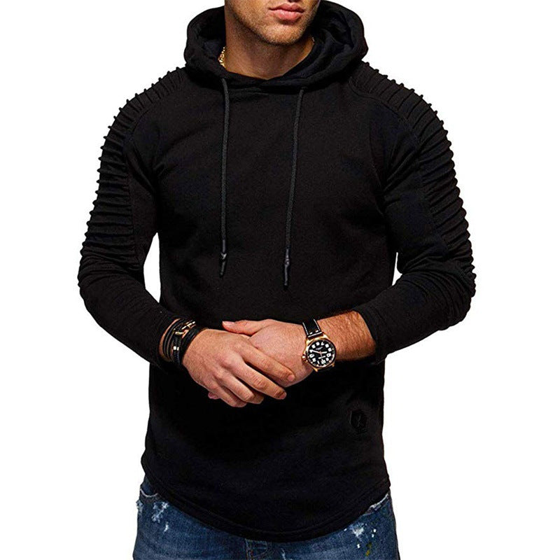 Herren modernes Kapuzenshirt mit strukturierten Ärmeln und trendigem Design R&B