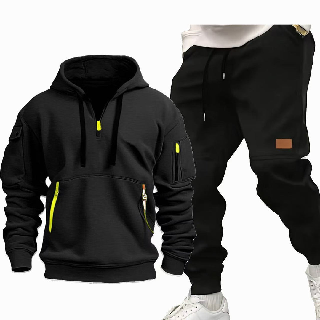 Herren Funktions-Hoodie und Jogginghose Set R&B