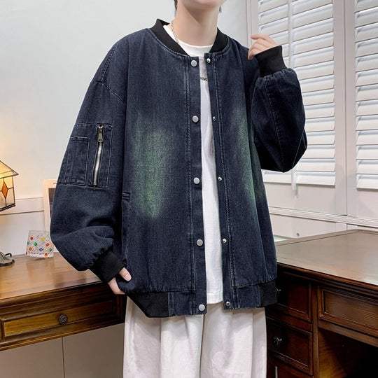 Herren lässige Bomberjacke mit praktischen Taschen und thermoregulierendem Innenfutter R&B