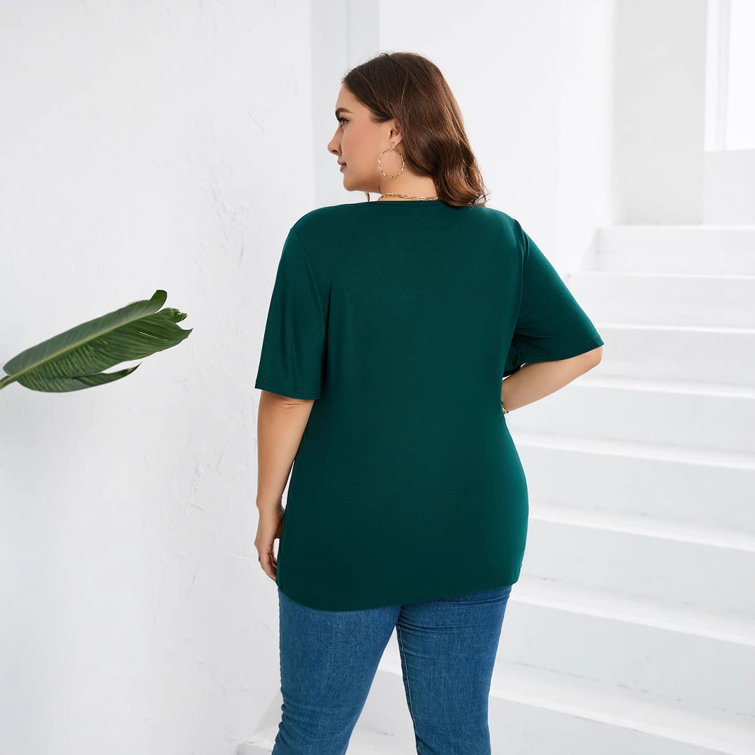 Damen Blusenshirt mit eleganter Lochstickerei und weit geschnittenen Ärmeln R&B