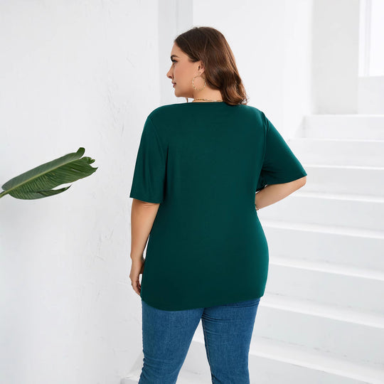 Damen Blusenshirt mit eleganter Lochstickerei und weit geschnittenen Ärmeln R&B