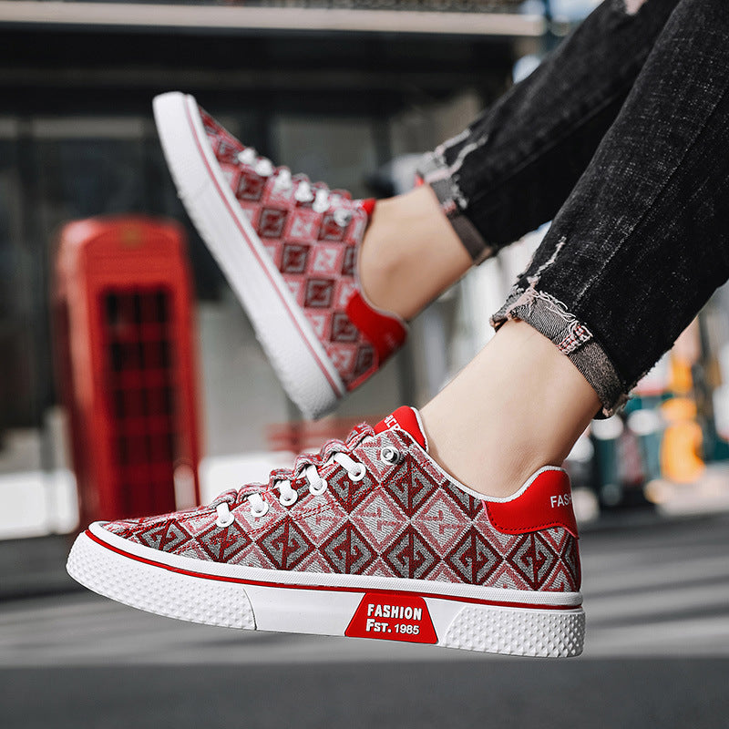 Damen modische Sneakers mit einzigartigem Muster und hohem Tragekomfort R&B