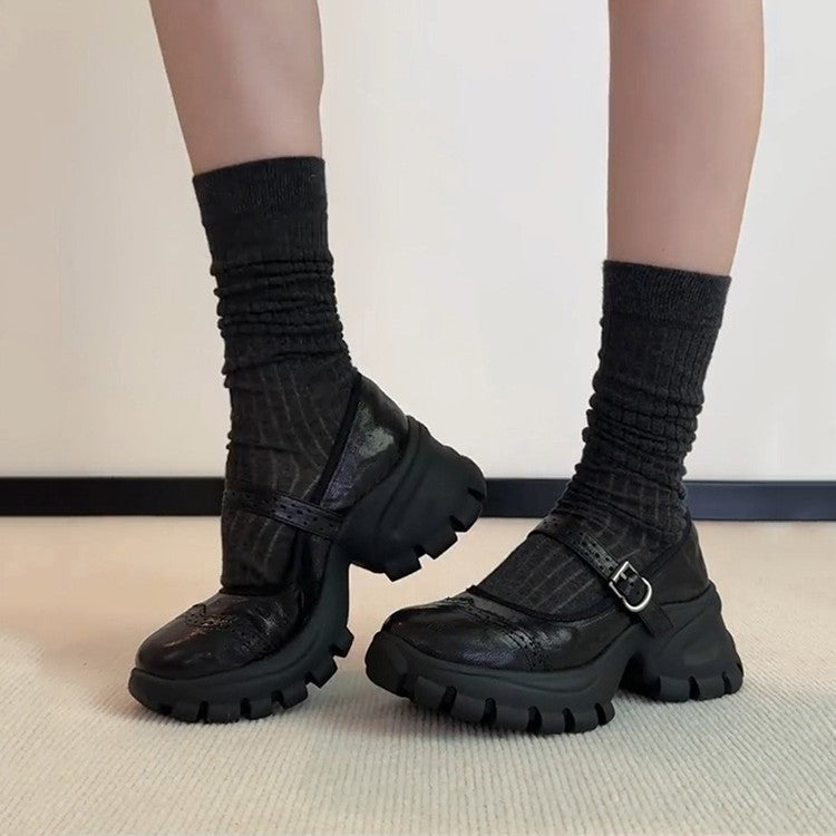 Damen Komfortable und stylische Chunky Heels