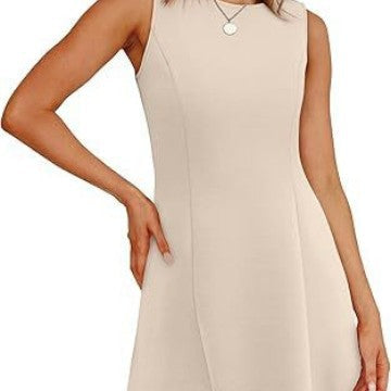 Damen ärmelloses A-Linien Kleid mit zeitlosem Schnitt R&B