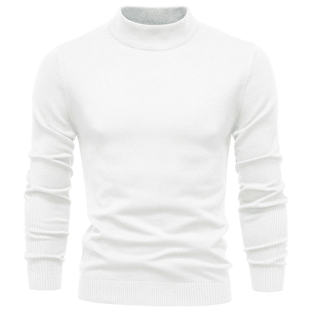 Herren Rollkragenpullover aus weichem Strickmaterial mit feiner Rippstruktur R&B