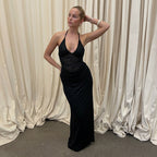 Damen Maxikleid mit Spitzenoberteil R&B