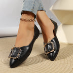 Damen Elegante Ballerinas mit modischem Schmuckelement R&B