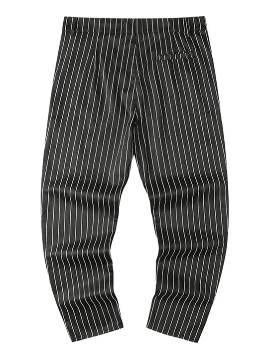 Herren elegante Slim-Fit Jeans im modernen Streifenmuster R&B