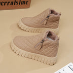 Damen Winterliche Stiefel mit isoliertem Innenfutter und praktischen Reißverschluss R&B