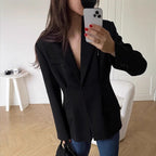 Damen Blazer mit betontem Schnitt und Taschen R&B