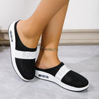 Damen Sportliche Slip-On Sneakers mit atmungsaktivem Obermaterial und dämpfender Sohle R&B