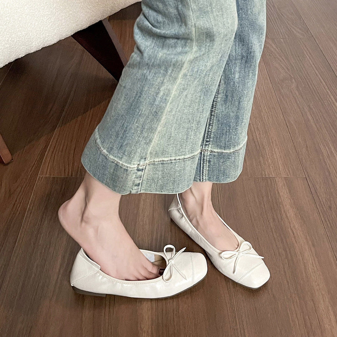 Damen Ballerinas mit zartem Schleifendetail und komfortablem Innenfutter R&B