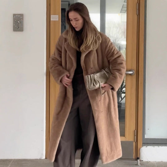 Damen kuscheliger und eleganter Mantel R&B