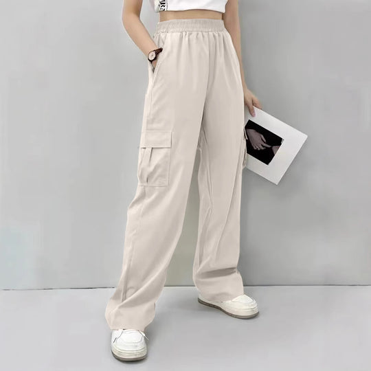 Damen Cargo-Hose mit elastischem Bund und praktischen Seitentaschen R&B