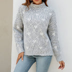 R&B | Strickbluse mit Muster Wolle Warm und Modern