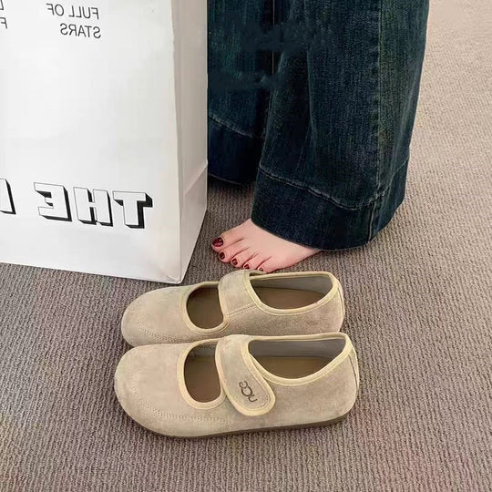Damen Bequeme Mokassins mit verstellbarem Riemen und weichem Innenfutter R&B