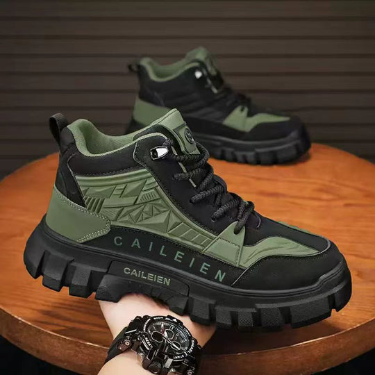 Damen Sportliche High-Top Sneakers mit robuster und rutschfester Sohle R&B