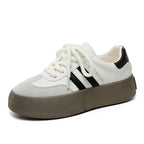 Damen modische Sneaker mit plattenförmigem Schnitt und auffälligen Schnürsenkeln R&B