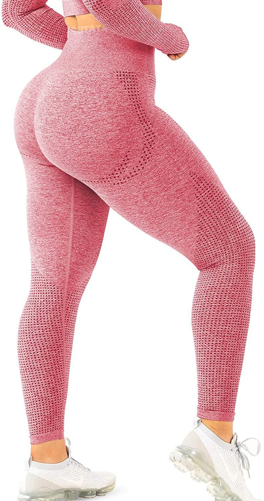Damen Hohe Performance Fitnessleggings mit strukturierter Oberfläche R&B