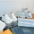 Damen Sportliche Sneakers mit innovativem Mesh-Design und modischer Plattformsohle R&B