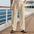 Herren elegante Reisehose mit verstellbarem Kordelzug und atmungsaktivem Stoff R&B