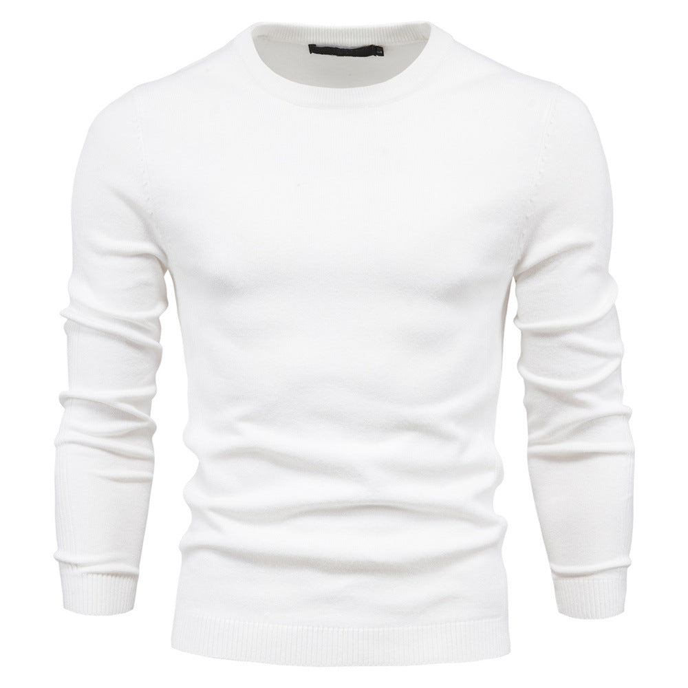 Herren Rundhals Pullover aus hochwertiger Baumwolle R&B