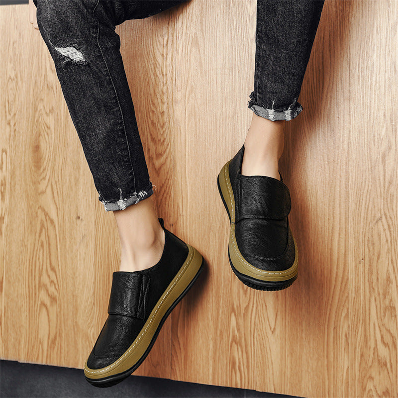Damen Modische Slip-On Sneaker aus hochwertigem Leder