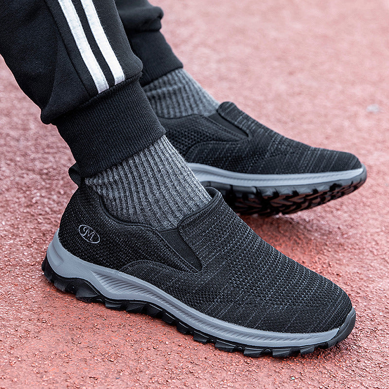 Damen Slip-On Sport-Sneaker mit atmungsaktivem Mesh-Obermaterial R&B