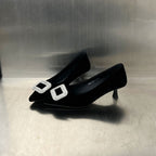 Damen Elegante Pumps mit funkelndem Strassbesatz und komfortablem Absatz R&B