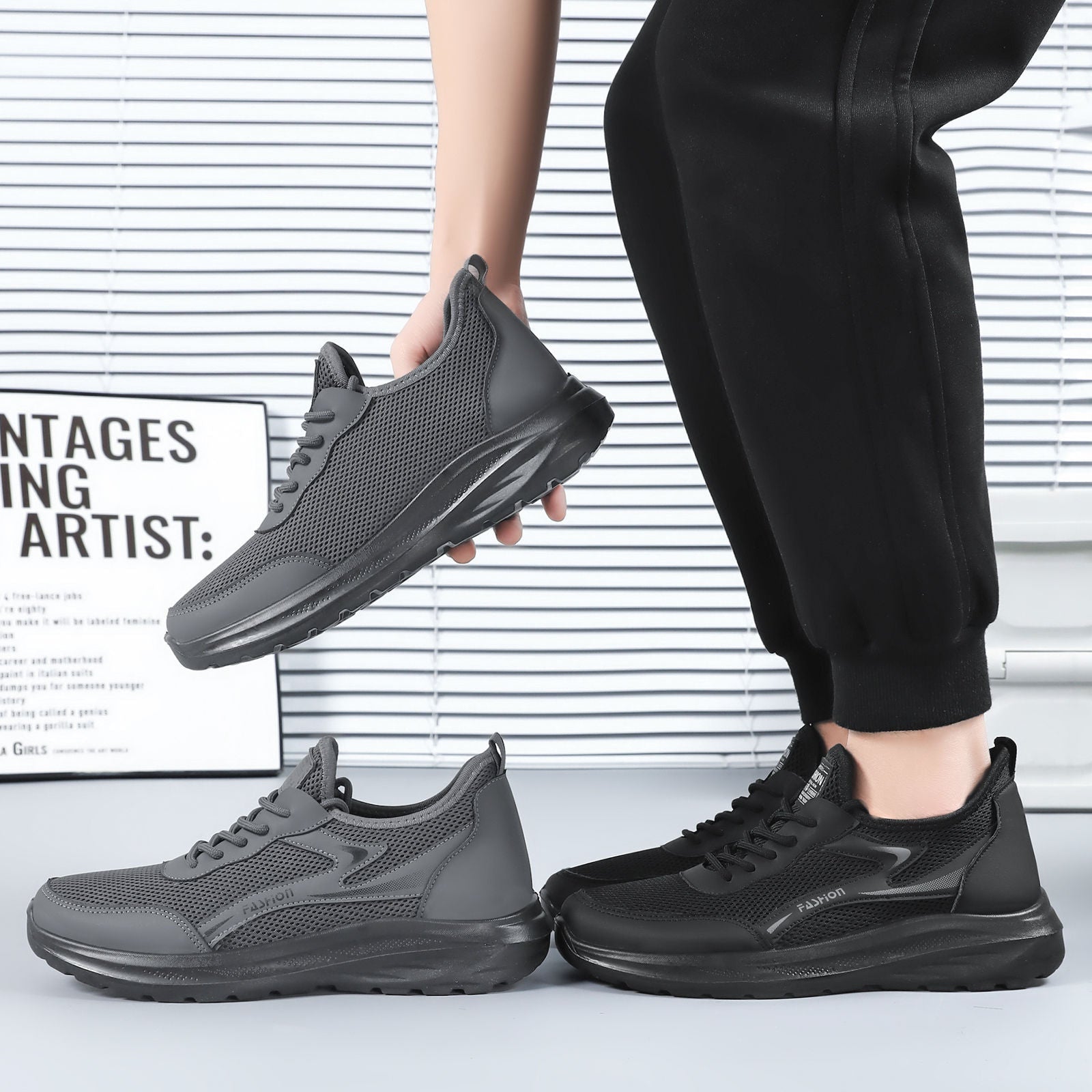Damen Atmungsaktive und flexible Läufer-Sneaker mit dämpfender Sohle R&B