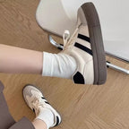 Damen Plattform Sneakers mit sportlichem Design und rutschfester Sohle R&B