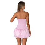 Damen romantisches Bustierkleid mit rüschigem Rock R&B