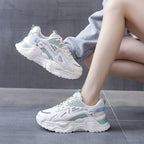 Damen Sportliche Sneakers mit atmungsaktivem Obermaterial und gepolsterter Sohle R&B