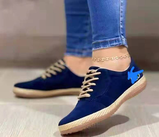 Damen Freizeit Sneakers mit hochwertiger Wildleder-Oberfläche und rutschfester Sohle R&B