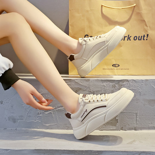 Damen modische Sneakers mit dicken Profilsohlen und atmungsaktivem Obermaterial R&B