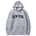 Damen Kapuzenpullover mit modischem New York Print und bequemer Passform