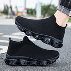 Damen Freizeit-Sneaker mit elastischem Strickoberteil und rutschfester Sohle R&B