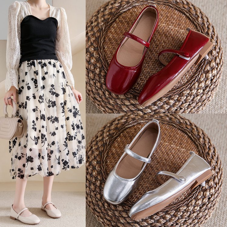 Damen Ballerinas mit dekorativem Riemchen und komfortabler Sohle R&B