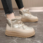 Damen warme Winterboots mit wasserdichtem Obermaterial und isolierendem Innenfutter R&B