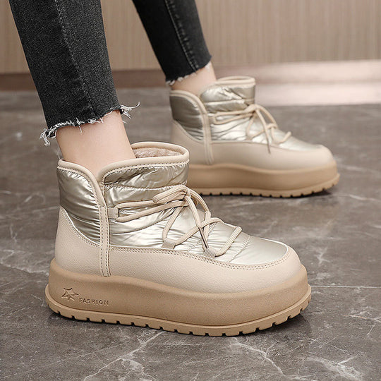 Damen warme Winterboots mit wasserdichtem Obermaterial und isolierendem Innenfutter R&B