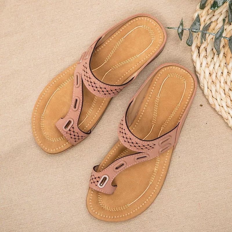 Damen komfortable Zehensandalen mit anatomischer Fußbettgestaltung R&B