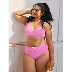 Damen Hochtaillierter Bikini mit gepolstertem Oberteil R&B