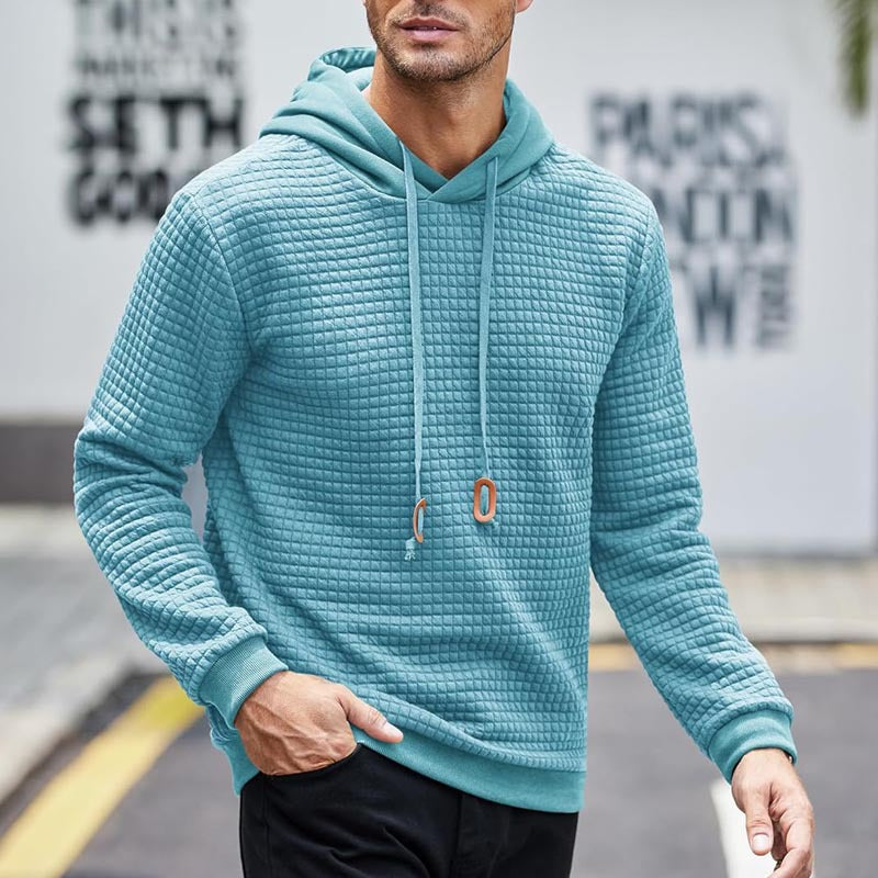 Herren Kapuzenpullover mit strukturiertem Design und komfortablem Schnitt R&B