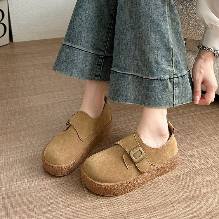 Damen modische Slip-On Clogs mit verstellbarem Schnallenverschluss und bequemer Sohle R&B
