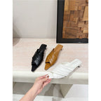 Damen elegante Mules mit geschwungenem Riemendetail R&B